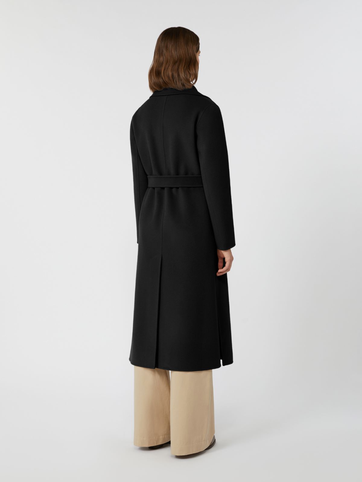 Wool robe coat - BLACK - Weekend - 3