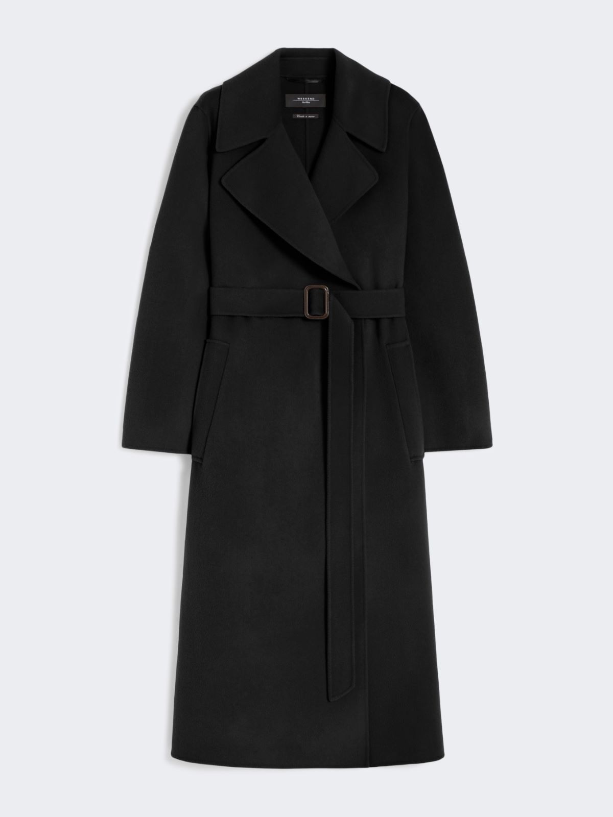 Wool robe coat - BLACK - Weekend - 4