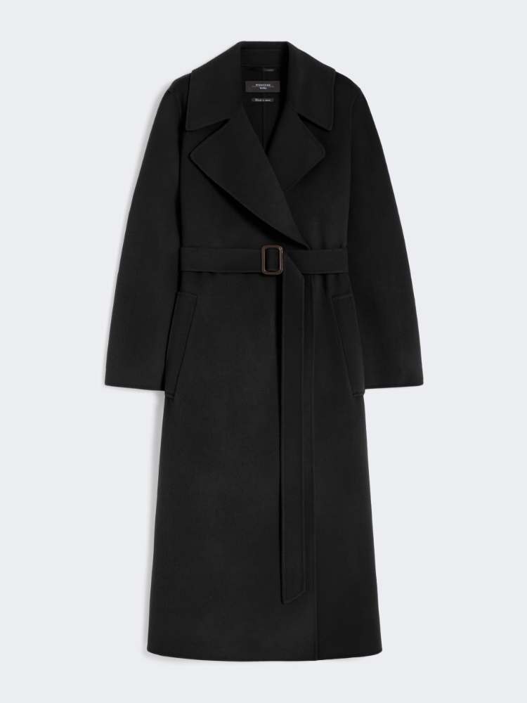 Wool robe coat - BLACK - Weekend - 2
