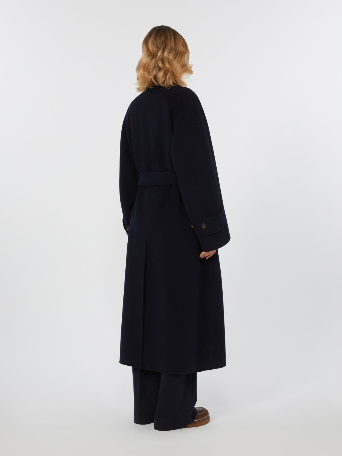 Double-sided wool trench coat - NAVY - Weekend - 3