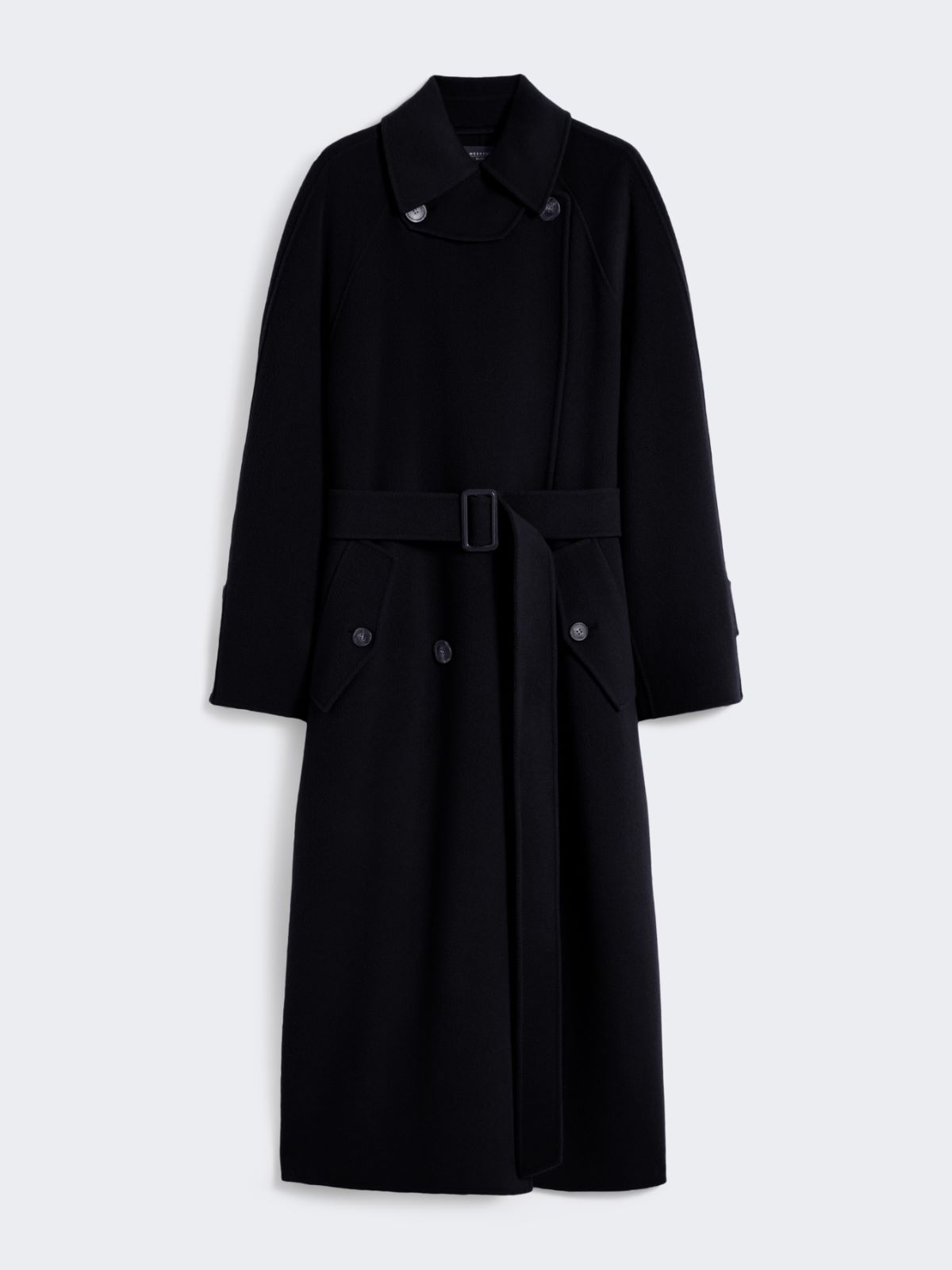 Double-sided wool trench coat - NAVY - Weekend - 5