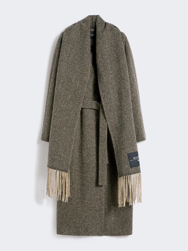 Wool tweed wrap coat - Weekend - 2