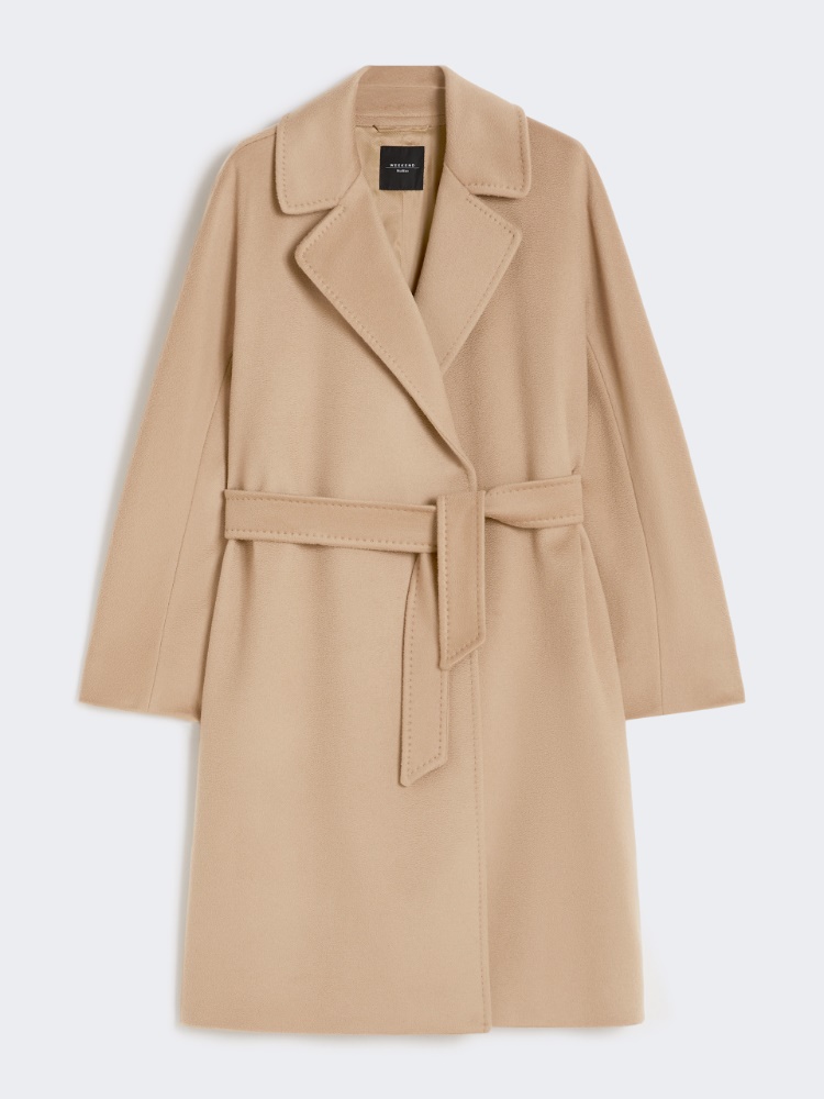 Wool wrap coat - CAMEL - Weekend