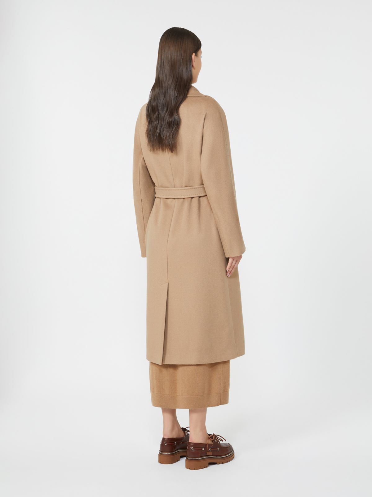 Double-breasted cashmere coat - CAMEL - Weekend - 3