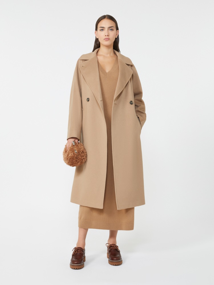 Double-breasted cashmere coat - CAMEL - Weekend