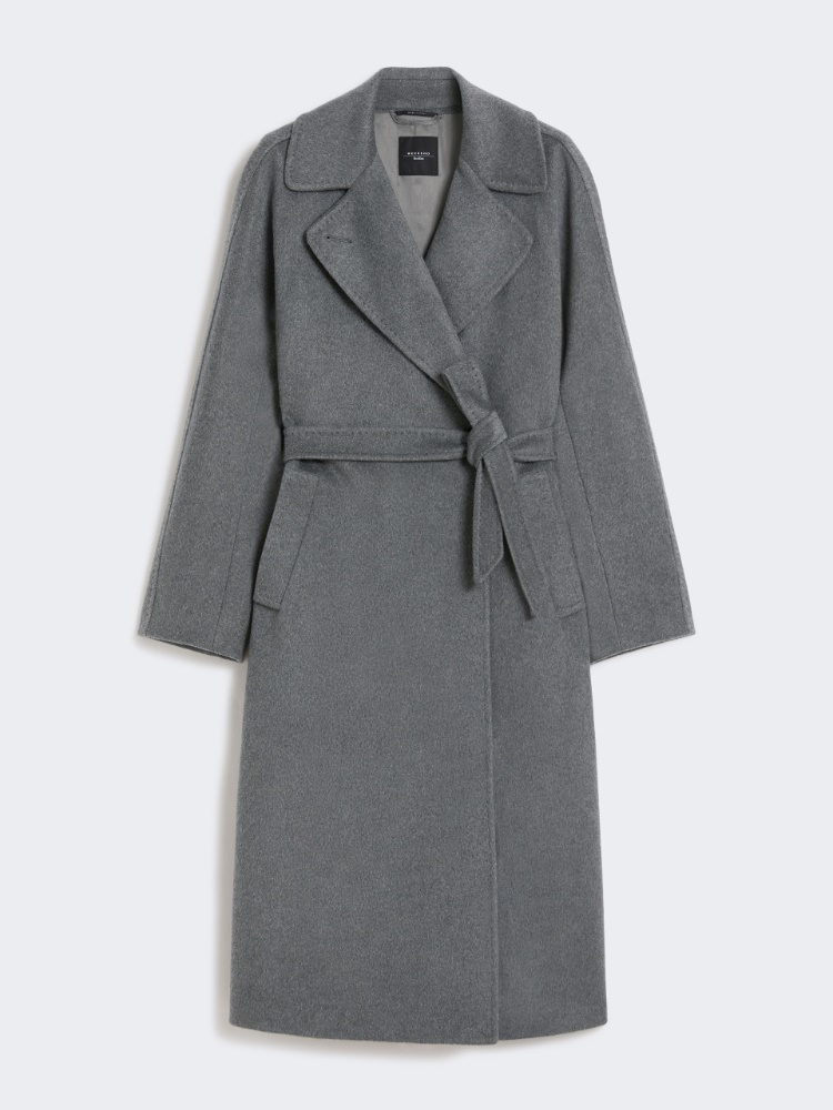 Double-breasted cashmere coat - DARK GREY - Weekend - 5