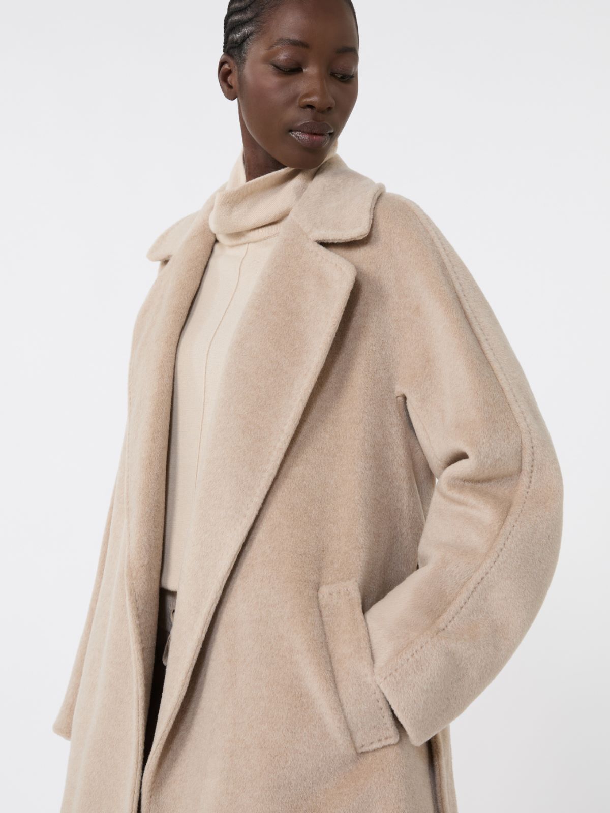 Long wool and alpaca coat - TURTLEDOVE - Weekend - 4