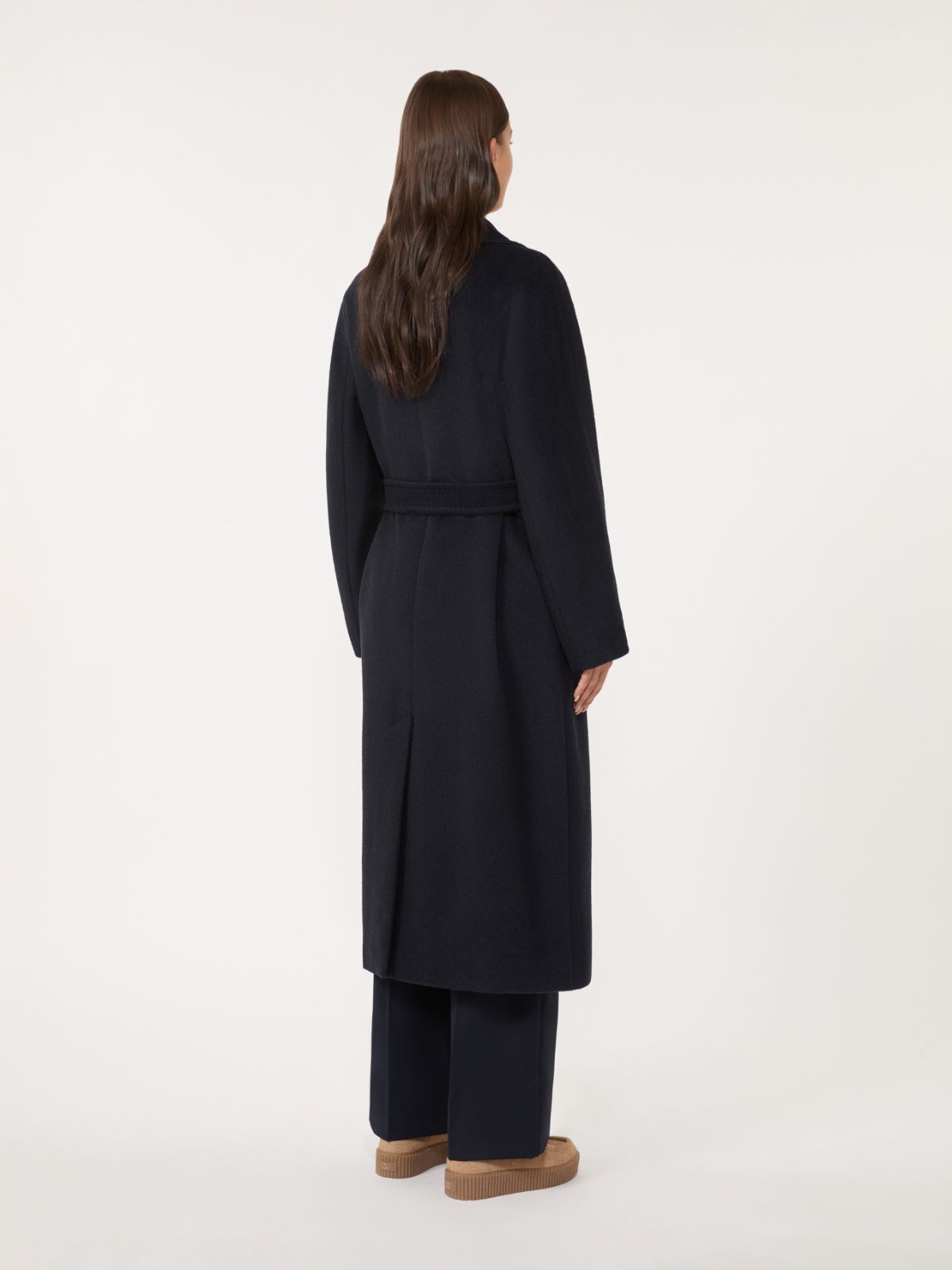 Long wool and alpaca coat - NAVY - Weekend - 3