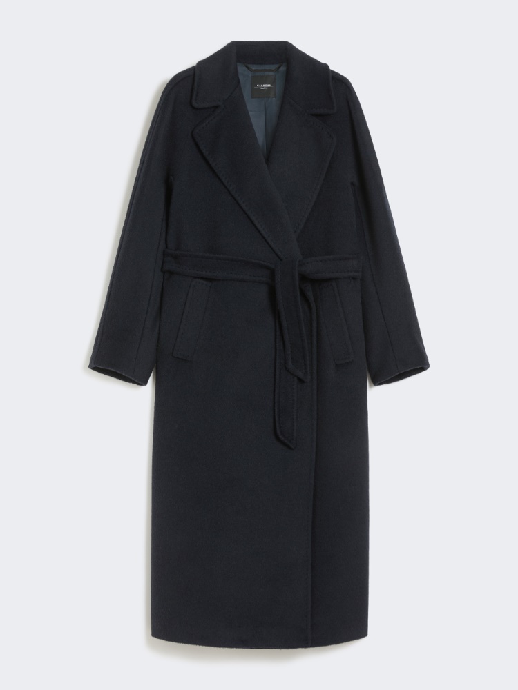 Long wool and alpaca coat - NAVY - Weekend - 5