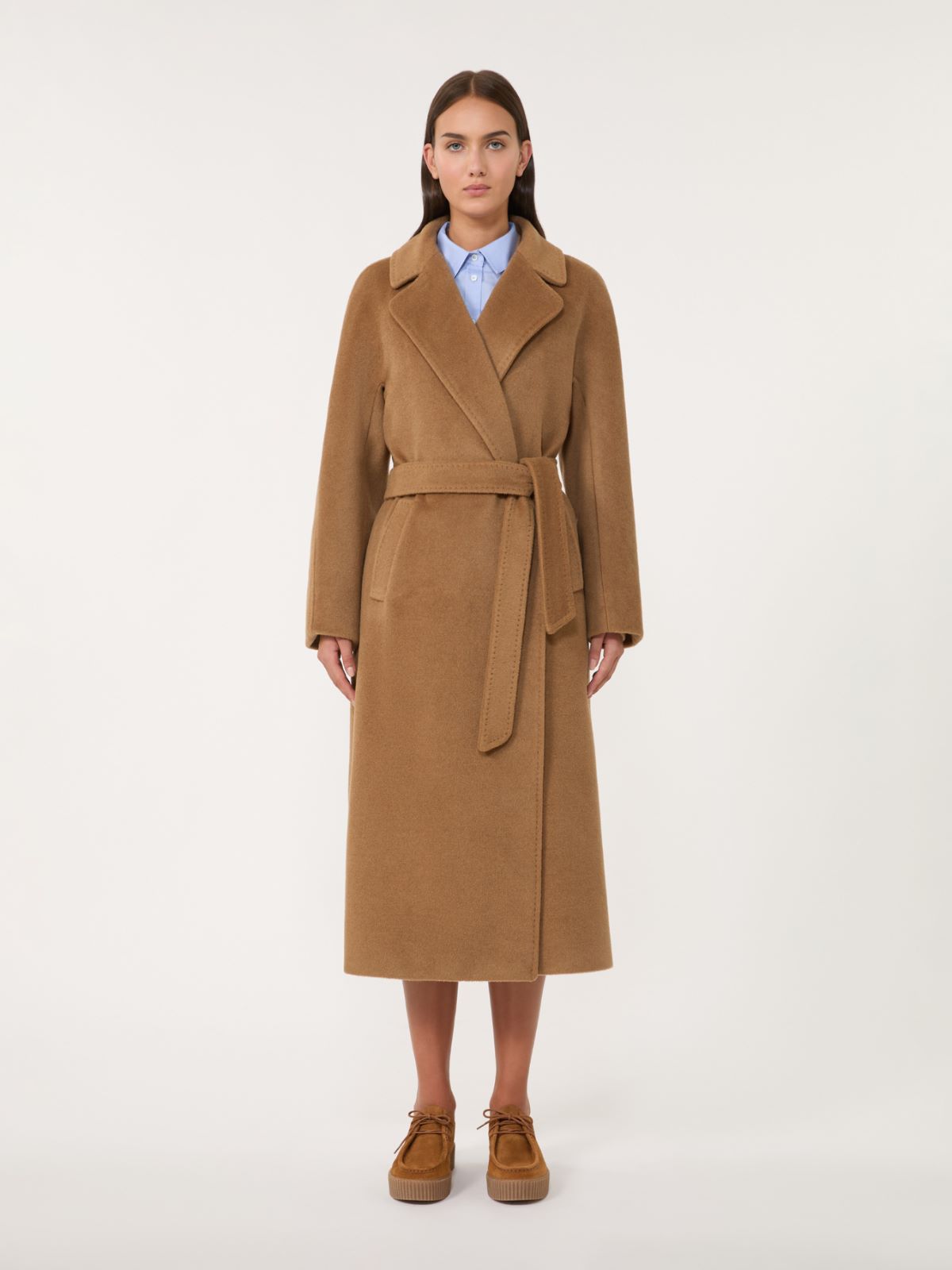 Long wool and alpaca coat - CAMEL - Weekend - 2