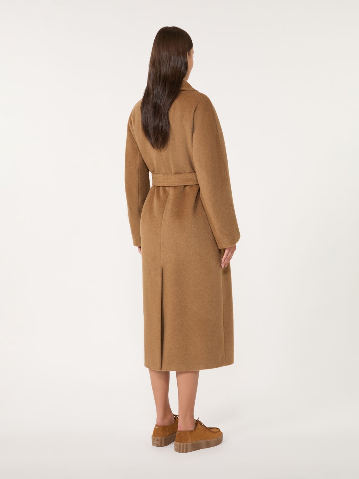Long wool and alpaca coat - CAMEL - Weekend - 3