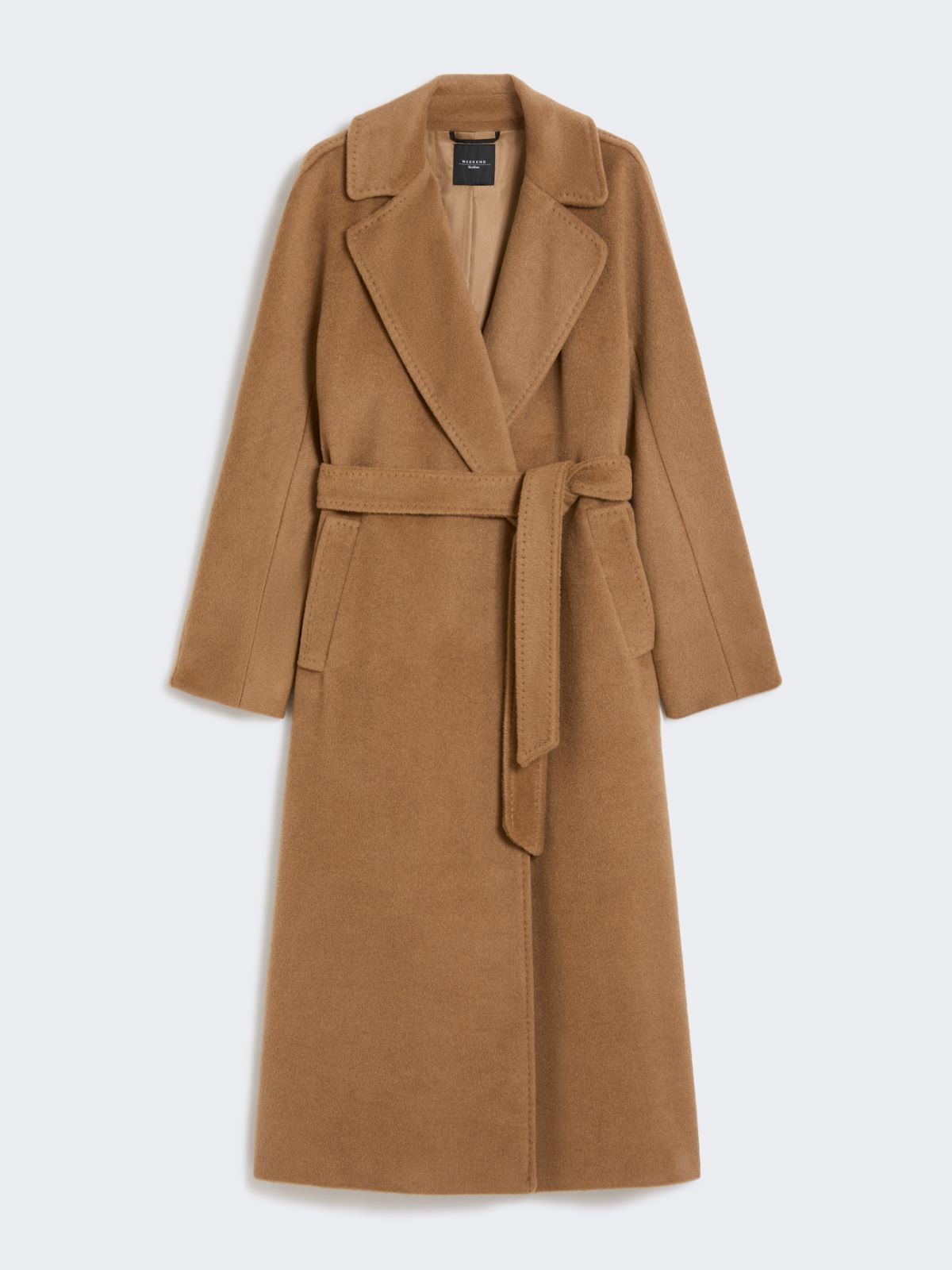 Long wool and alpaca coat - CAMEL - Weekend - 5