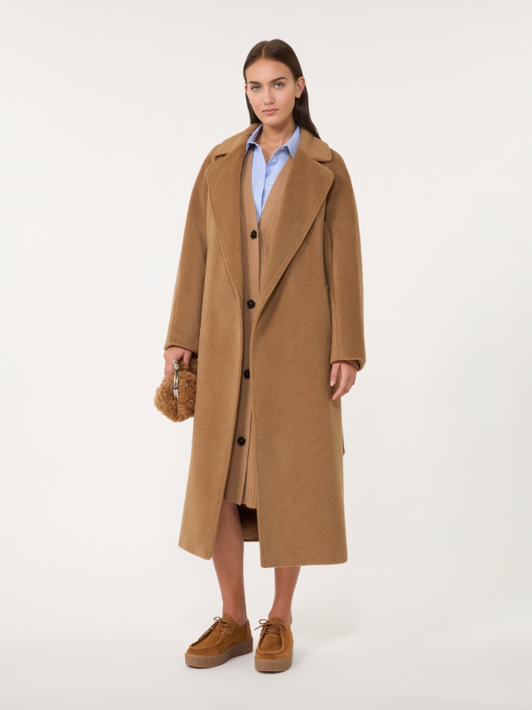 Long wool and alpaca coat - CAMEL - Weekend