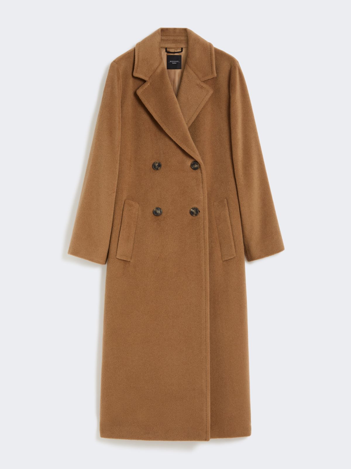 Double-breasted coat in wool and alpaca - CAMEL - Weekend - 5