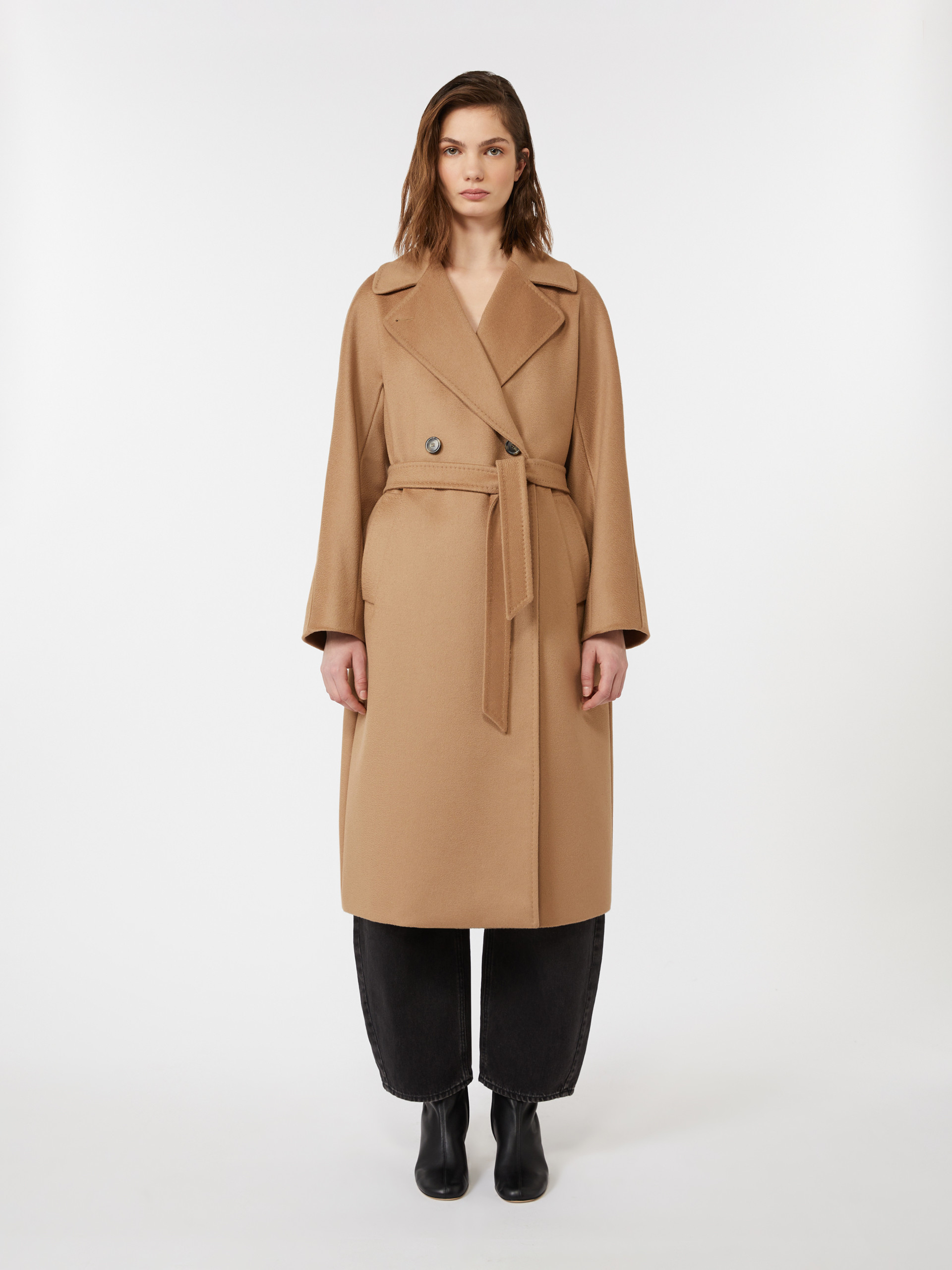 Double-breasted wool midi coat - CAMEL - Weekend Max Mara - 2
