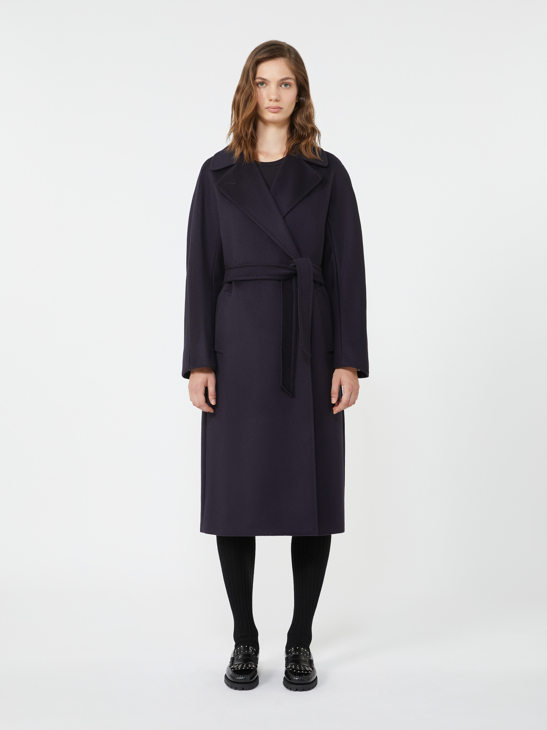 Double-breasted wool midi coat - NAVY - Weekend Max Mara - 2