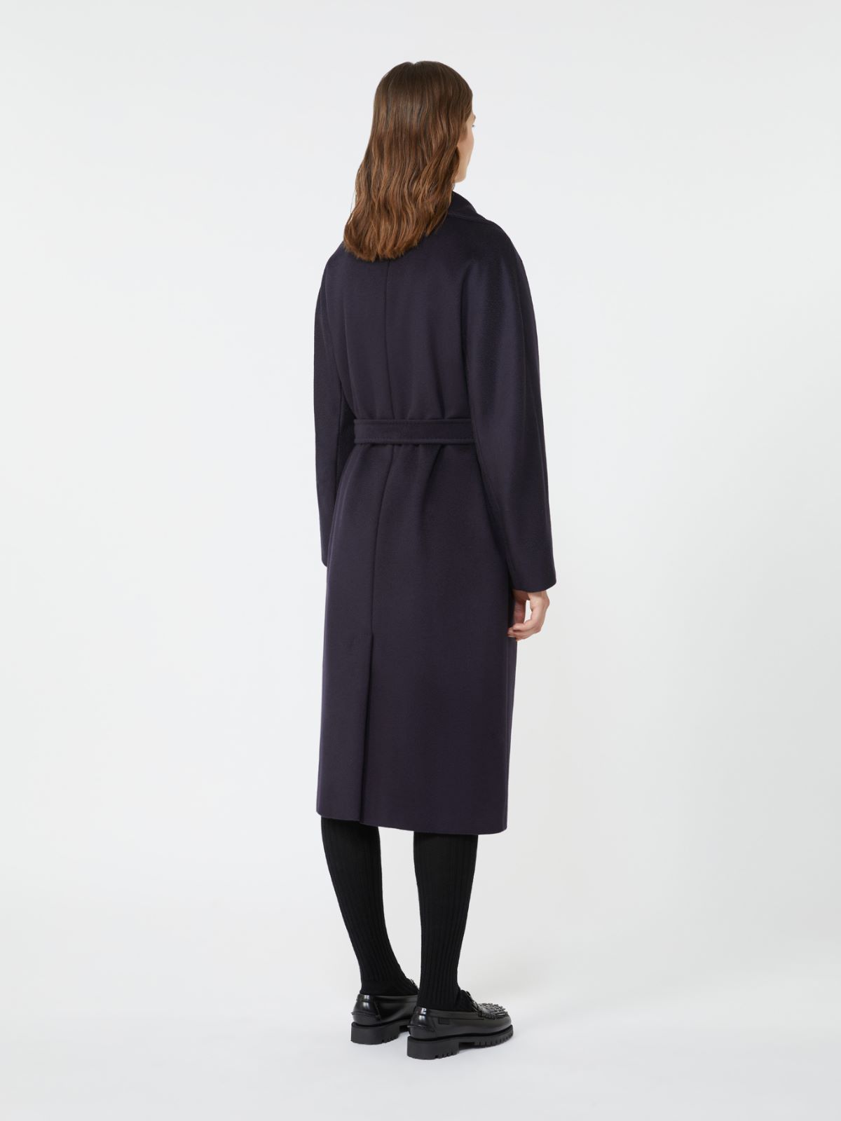 Double-breasted wool midi coat - NAVY - Weekend - 3