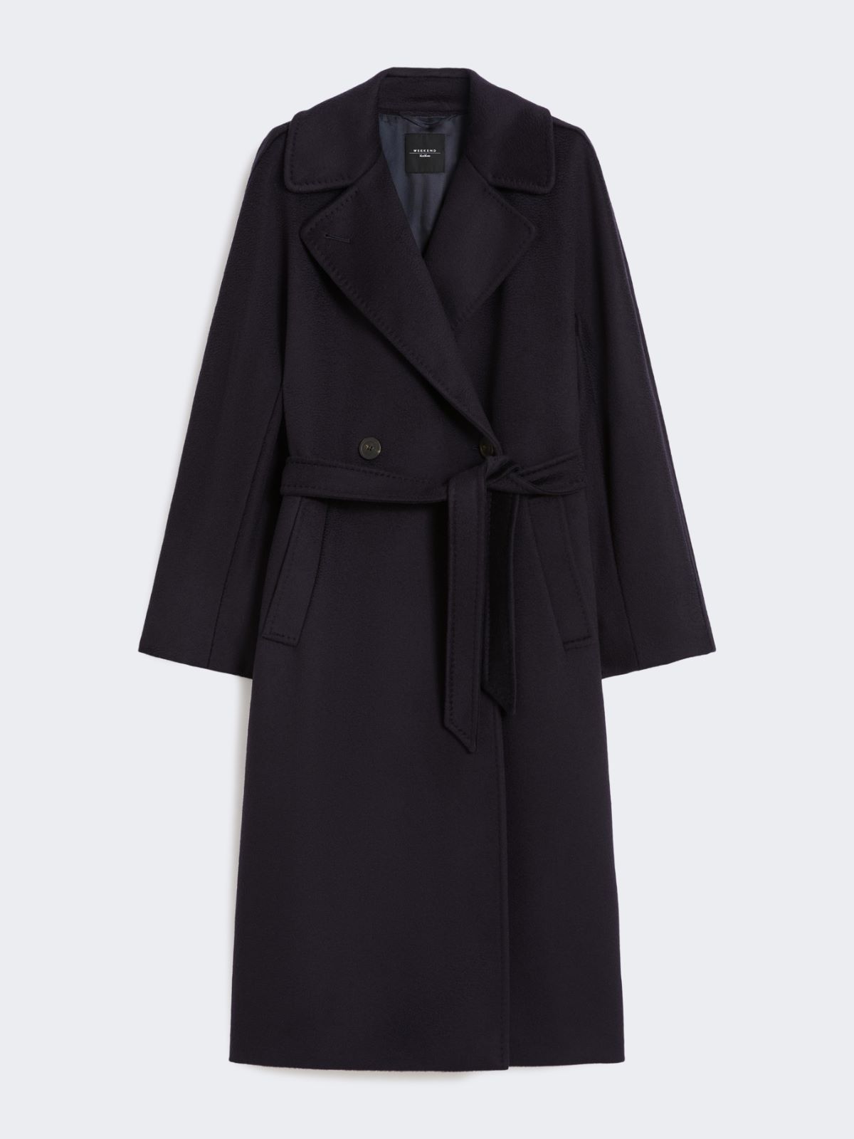 Double-breasted wool midi coat - NAVY - Weekend - 6