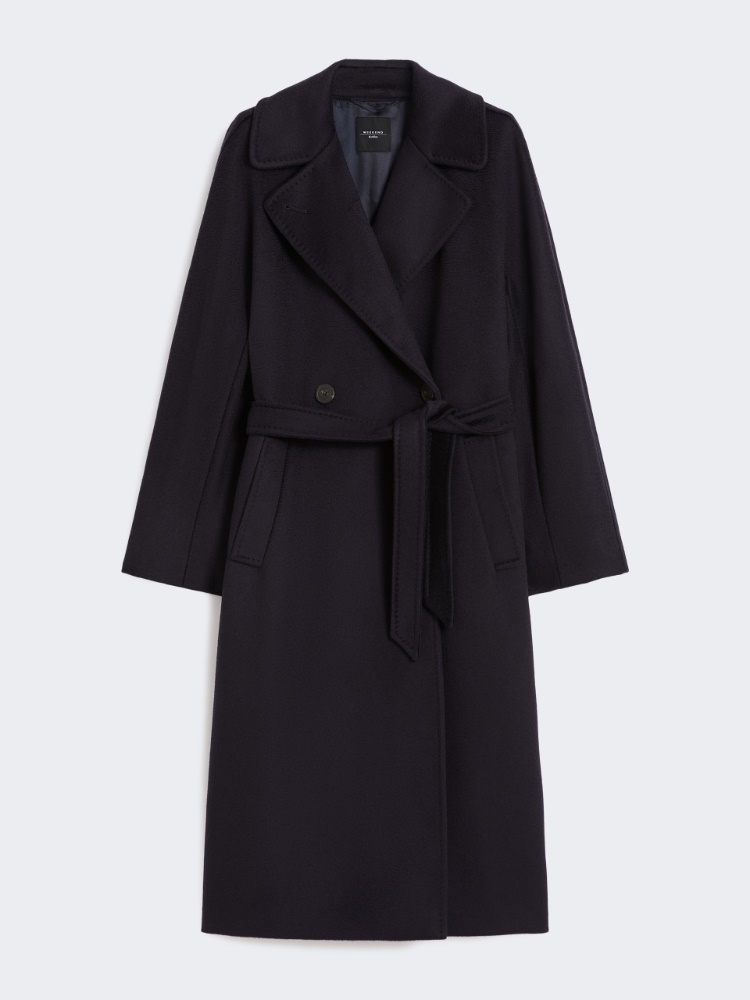 Double-breasted wool midi coat - NAVY - Weekend - 6