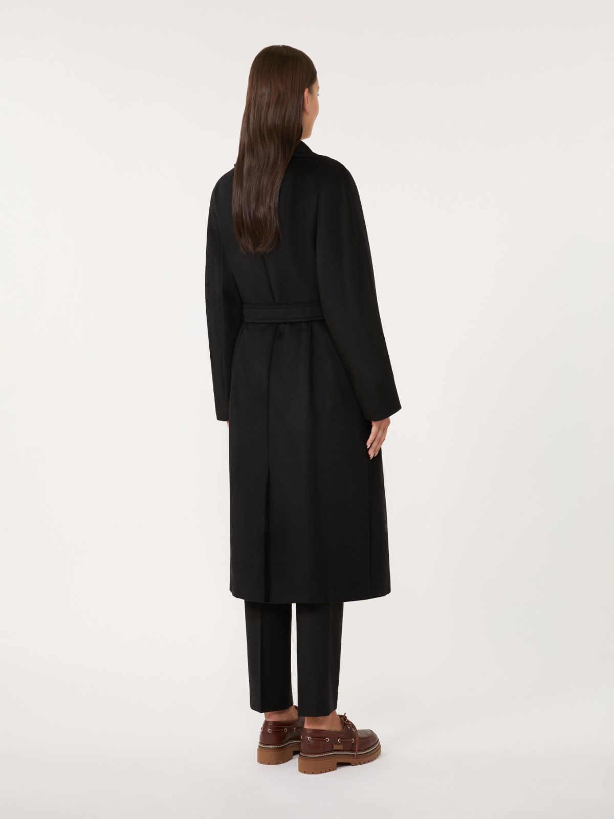 Double-breasted wool midi coat - BLACK - Weekend - 3