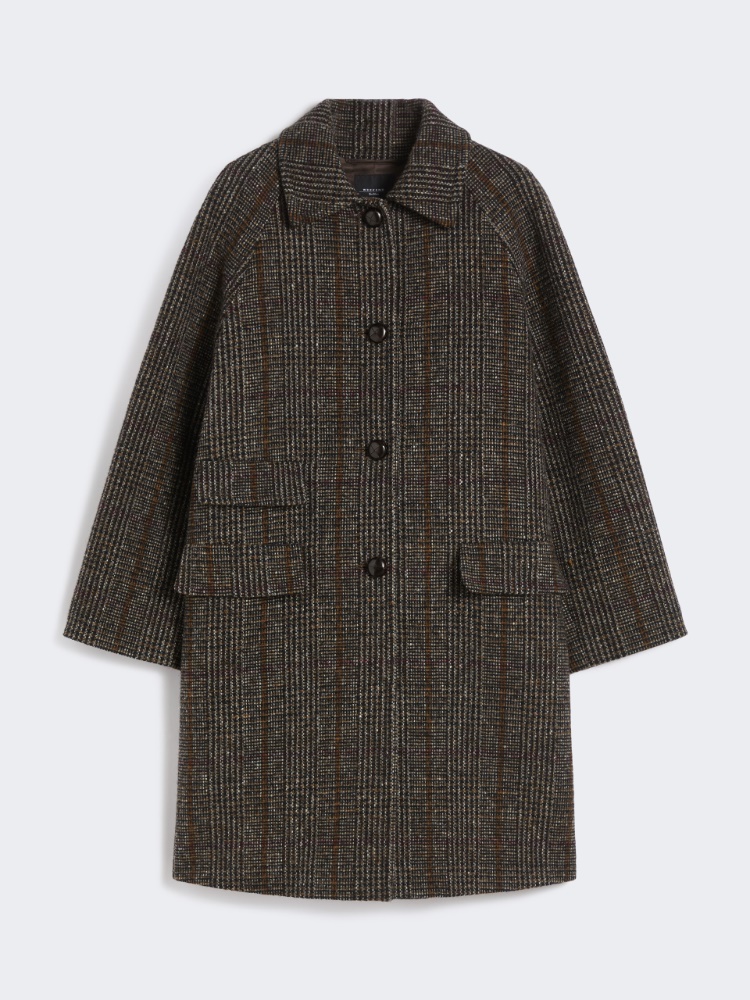 Prince of Wales wool midi coat - CHOCOLATE - Weekend - 2