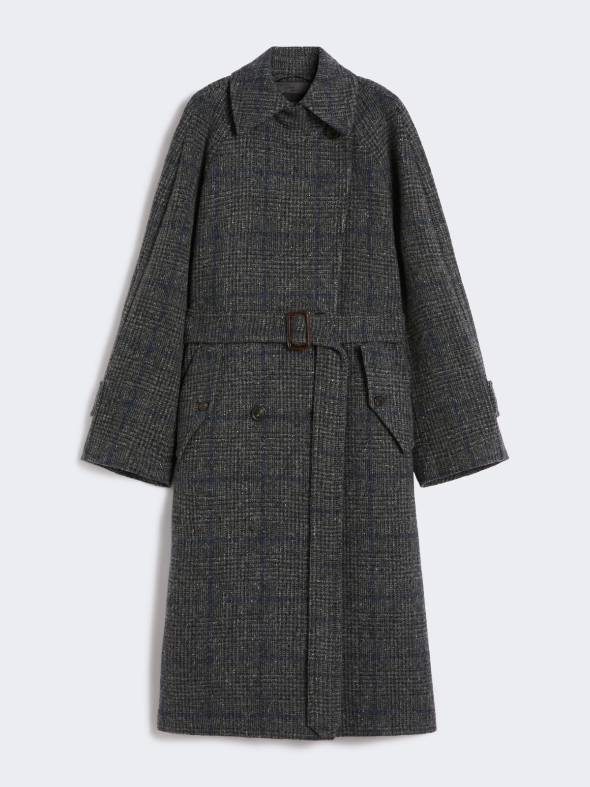 Long wool tweed coat - DARK GREY - Weekend - 6