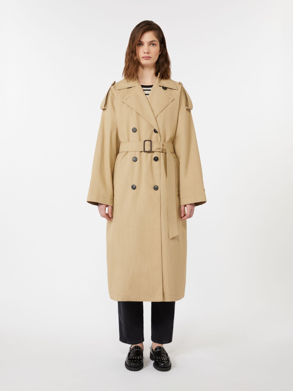 Water-repellent gabardine trench coat - BEIGE - Weekend - 2
