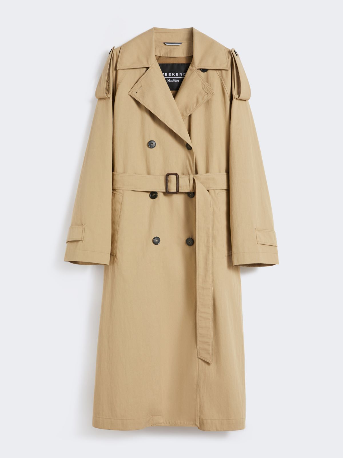 Water-repellent gabardine trench coat - BEIGE - Weekend - 6