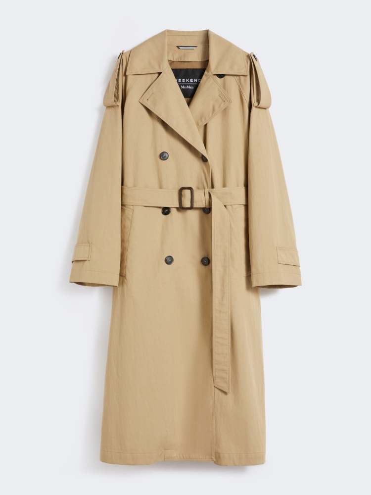 Water-repellent gabardine trench coat - BEIGE - Weekend - 6