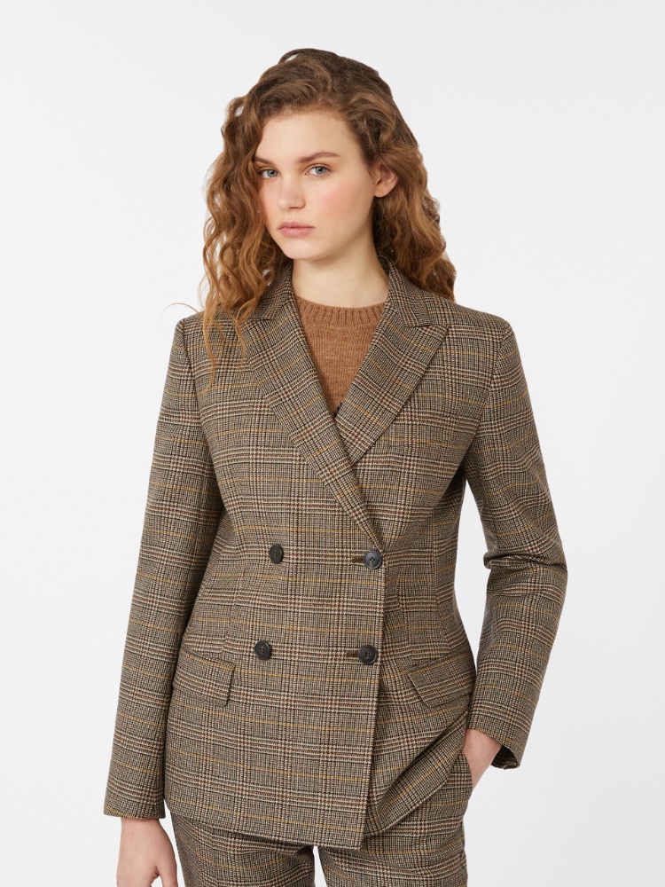 Wool Batavia blazer - CHOCOLATE - Weekend