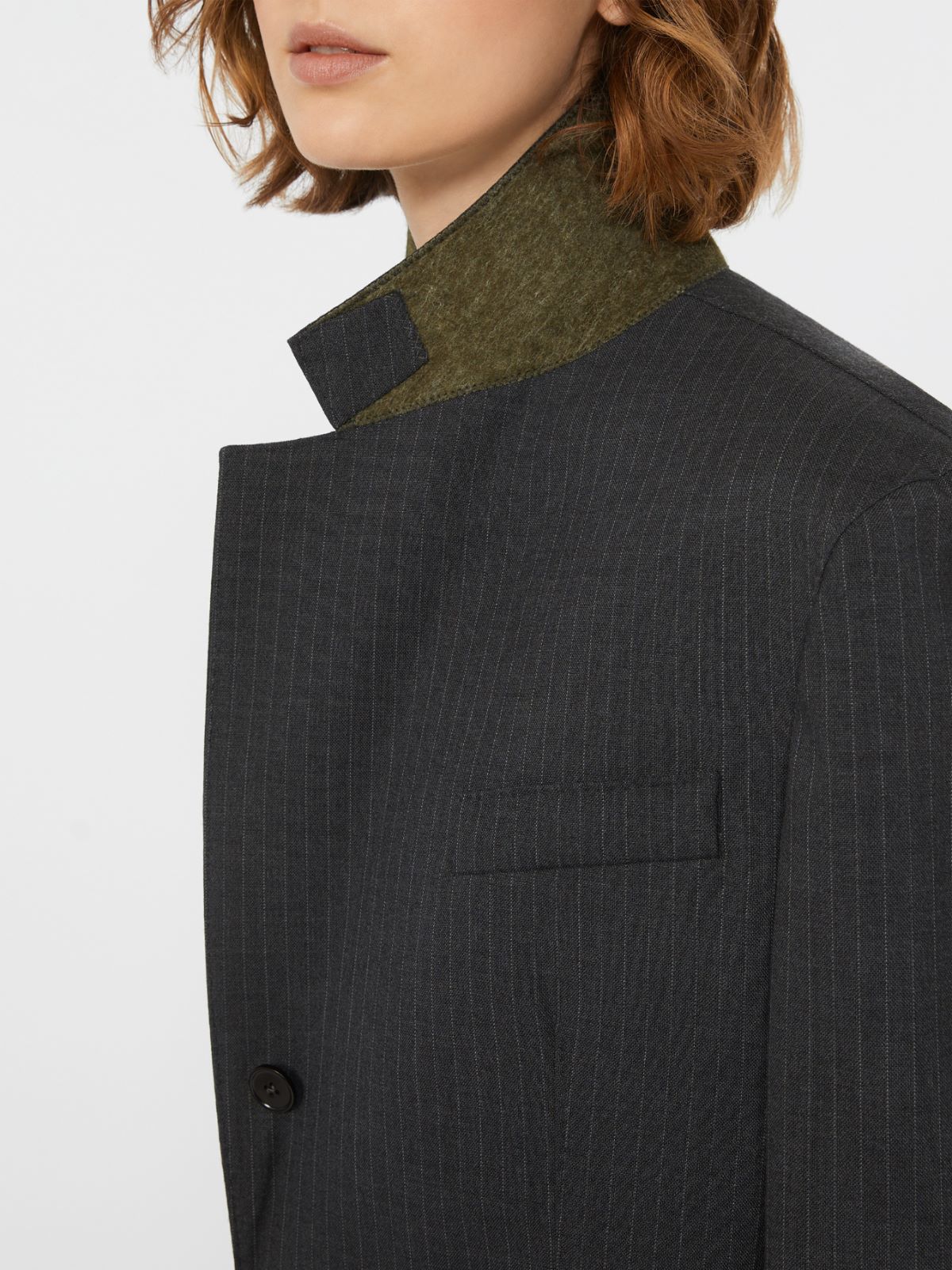 Woollen cloth blazer - DARK GREY - Weekend - 4