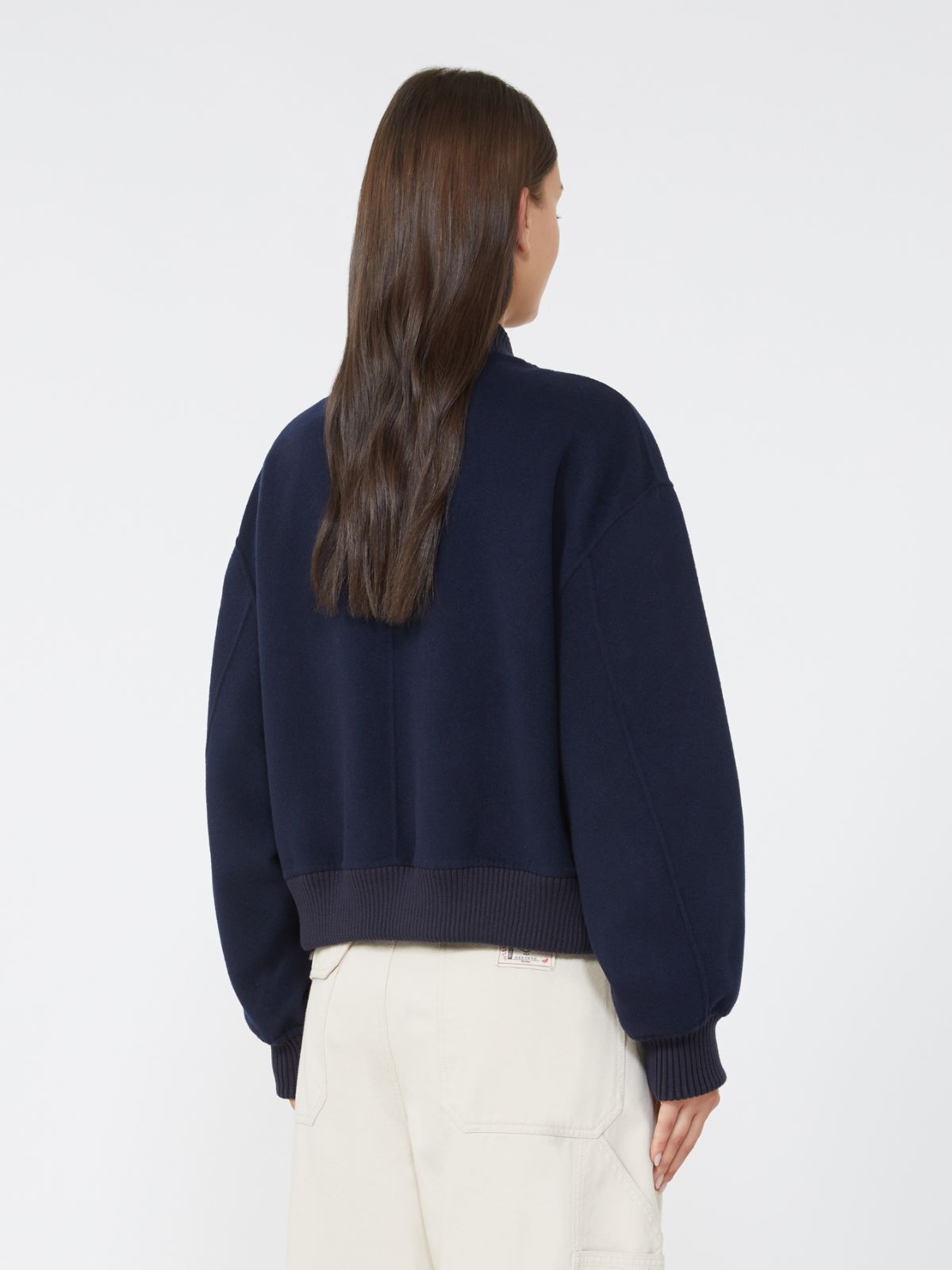 Wool-blend bomber jacket - NAVY - Weekend - 3