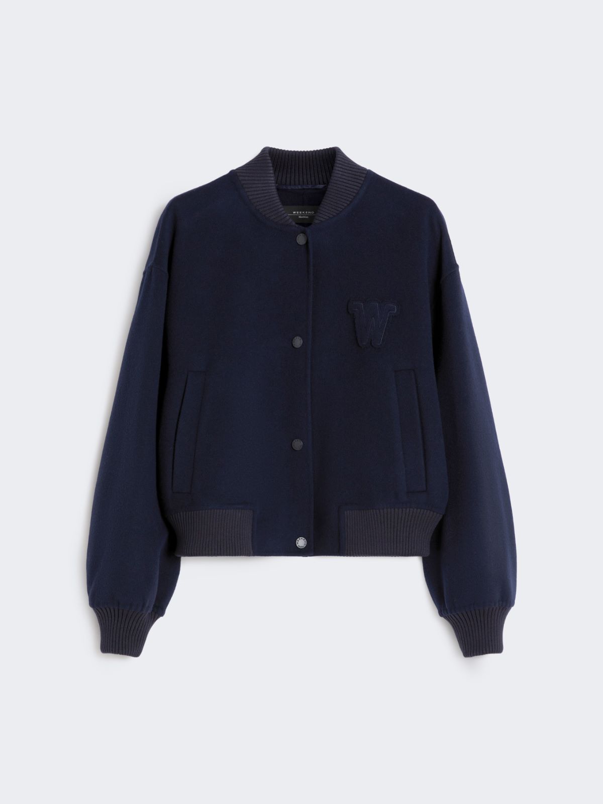 Wool-blend bomber jacket - NAVY - Weekend - 6