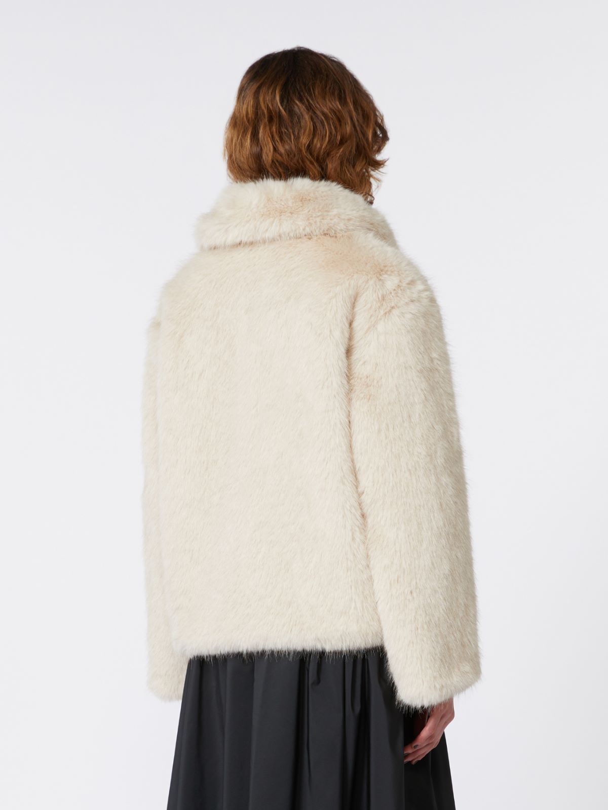 Giacca crop effetto morbido - BEIGE - Weekend - 3