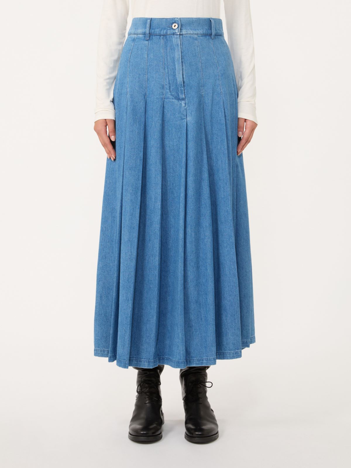 Cotton denim skirt - NAVY - Weekend - 2