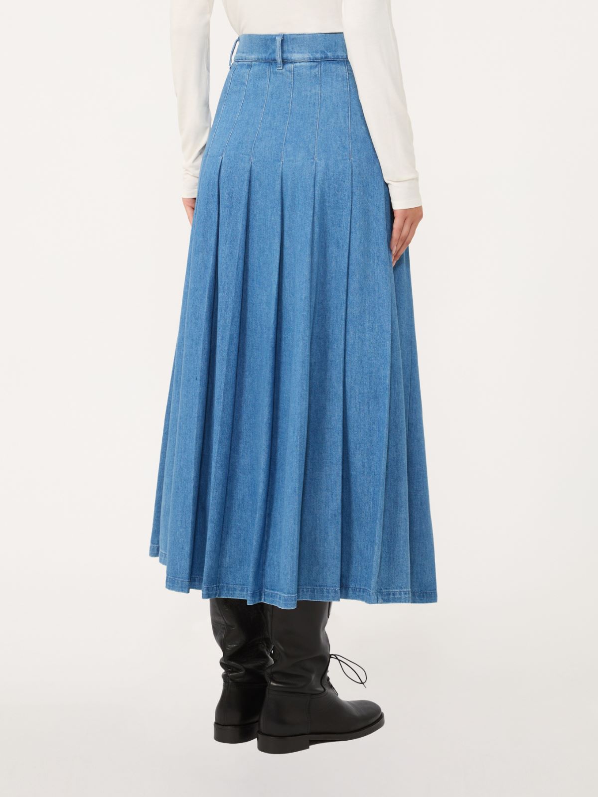 Cotton denim skirt - NAVY - Weekend - 3