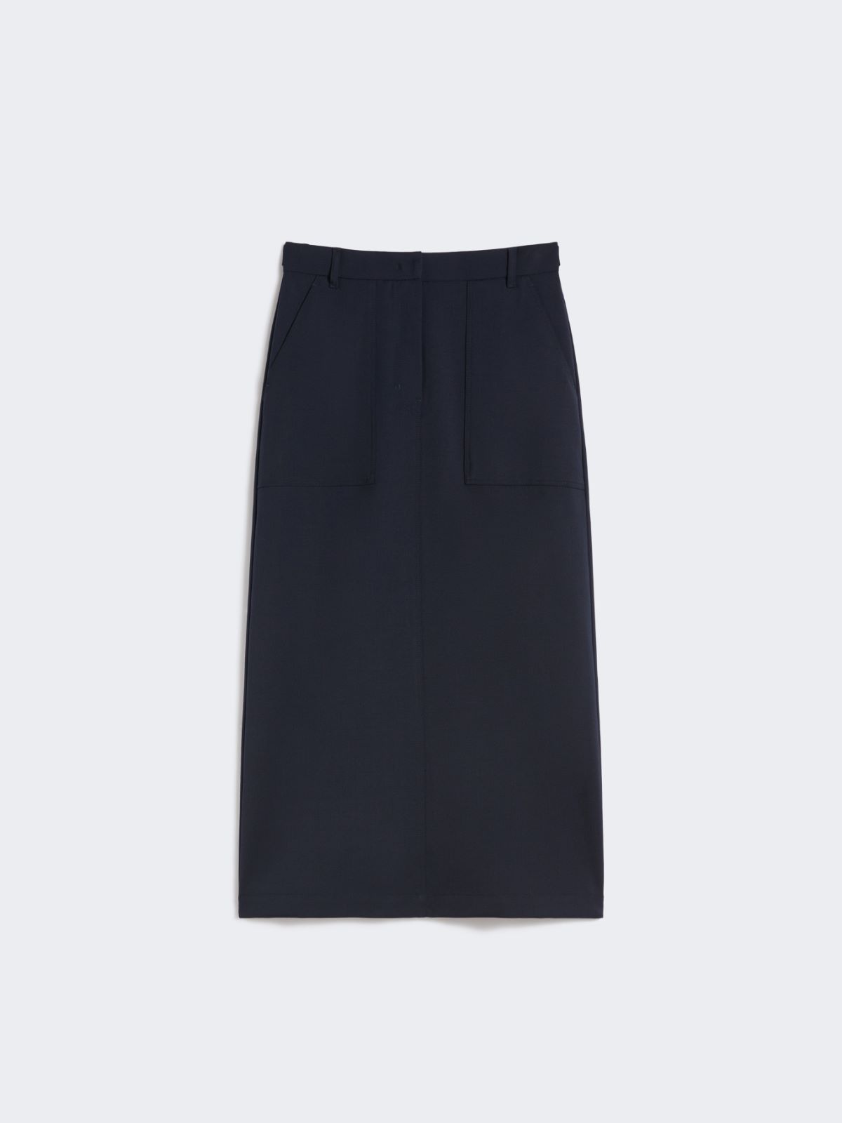 Long wool blend skirt - NAVY - Weekend - 6