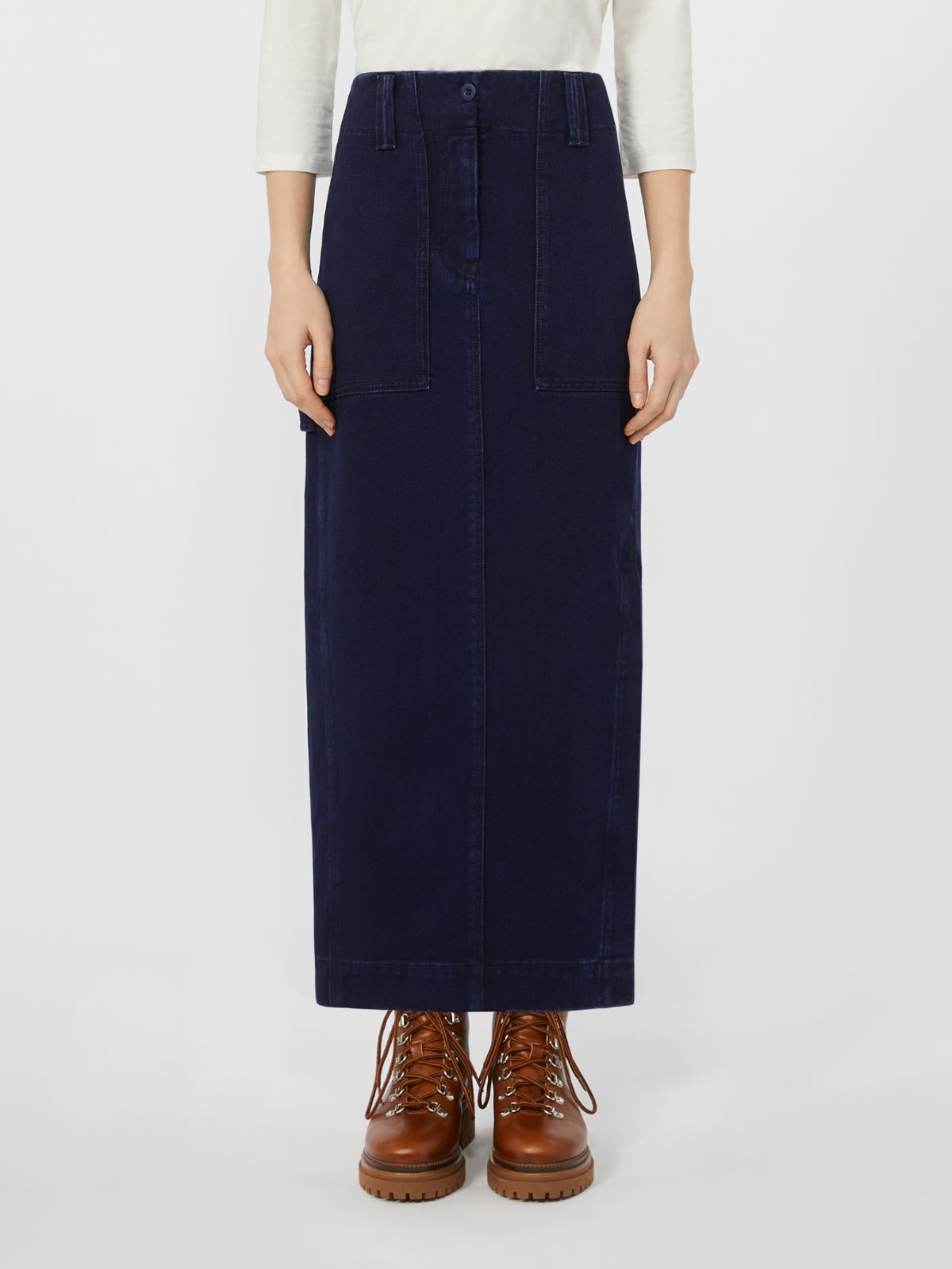 Long denim skirt - NAVY - Weekend - 2