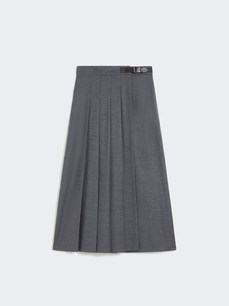 Wool wrap skirt - MEDIUM GREY - Weekend - 6