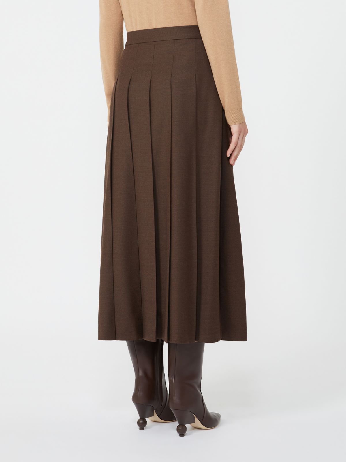 Wool wrap skirt - CHOCOLATE - Weekend - 3
