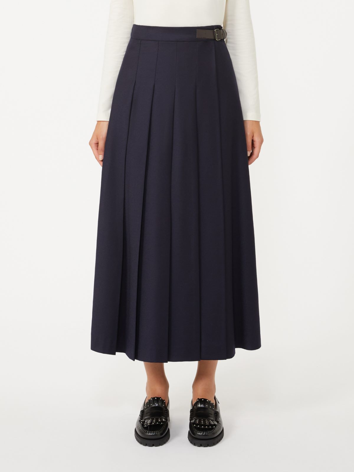 Wool wrap skirt - NAVY - Weekend - 2