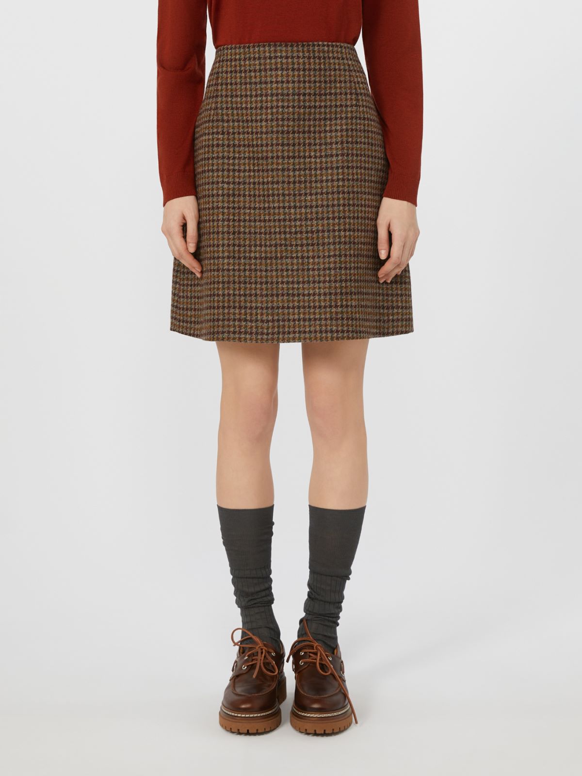 Prince of Wales short skirt - WINE-COLOURED - Weekend - 2