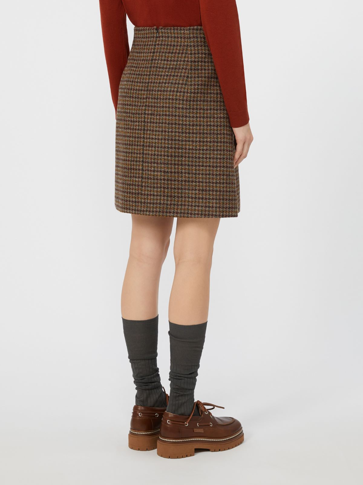 Prince of Wales short skirt - WINE-COLOURED - Weekend - 3
