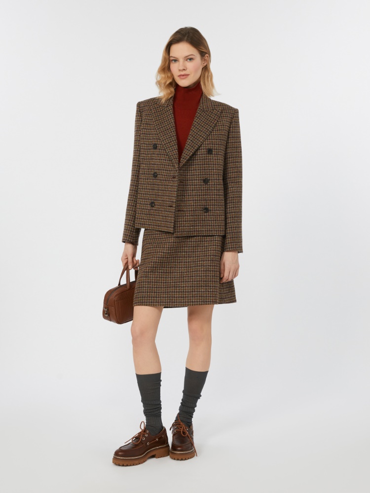 Prince of Wales short skirt - WINE-COLOURED - Weekend