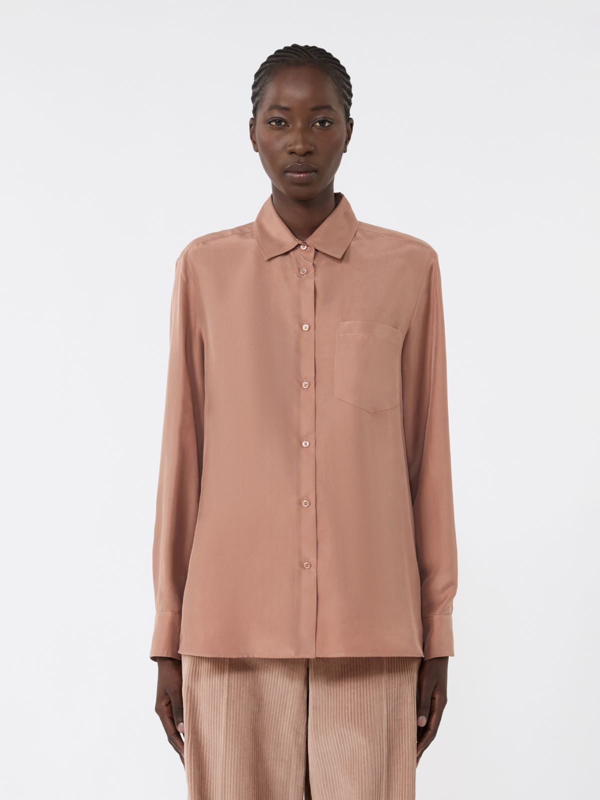 Washed silk shirt - ANTIQUE ROSE - Weekend - 2