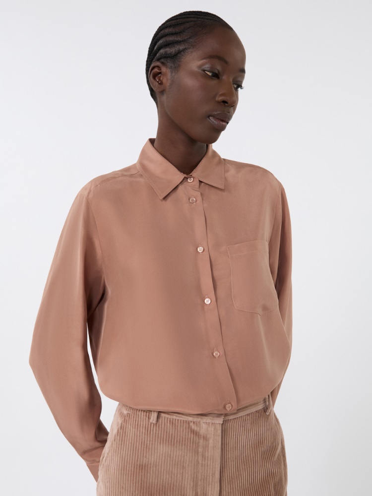 Washed silk shirt - ANTIQUE ROSE - Weekend