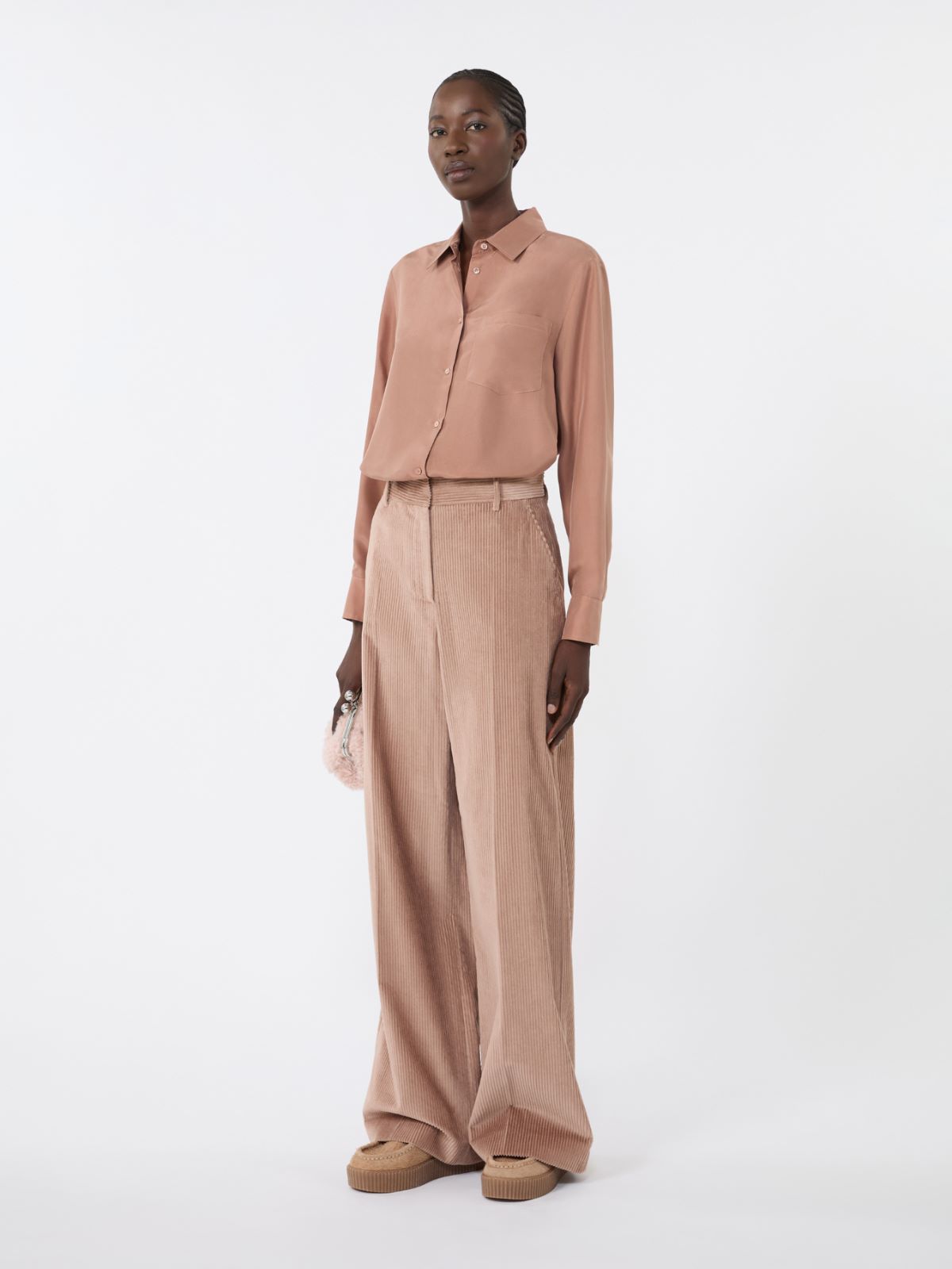 Washed silk shirt - ANTIQUE ROSE - Weekend