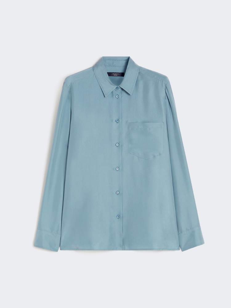 Washed silk shirt - LIGHT BLUE - Weekend