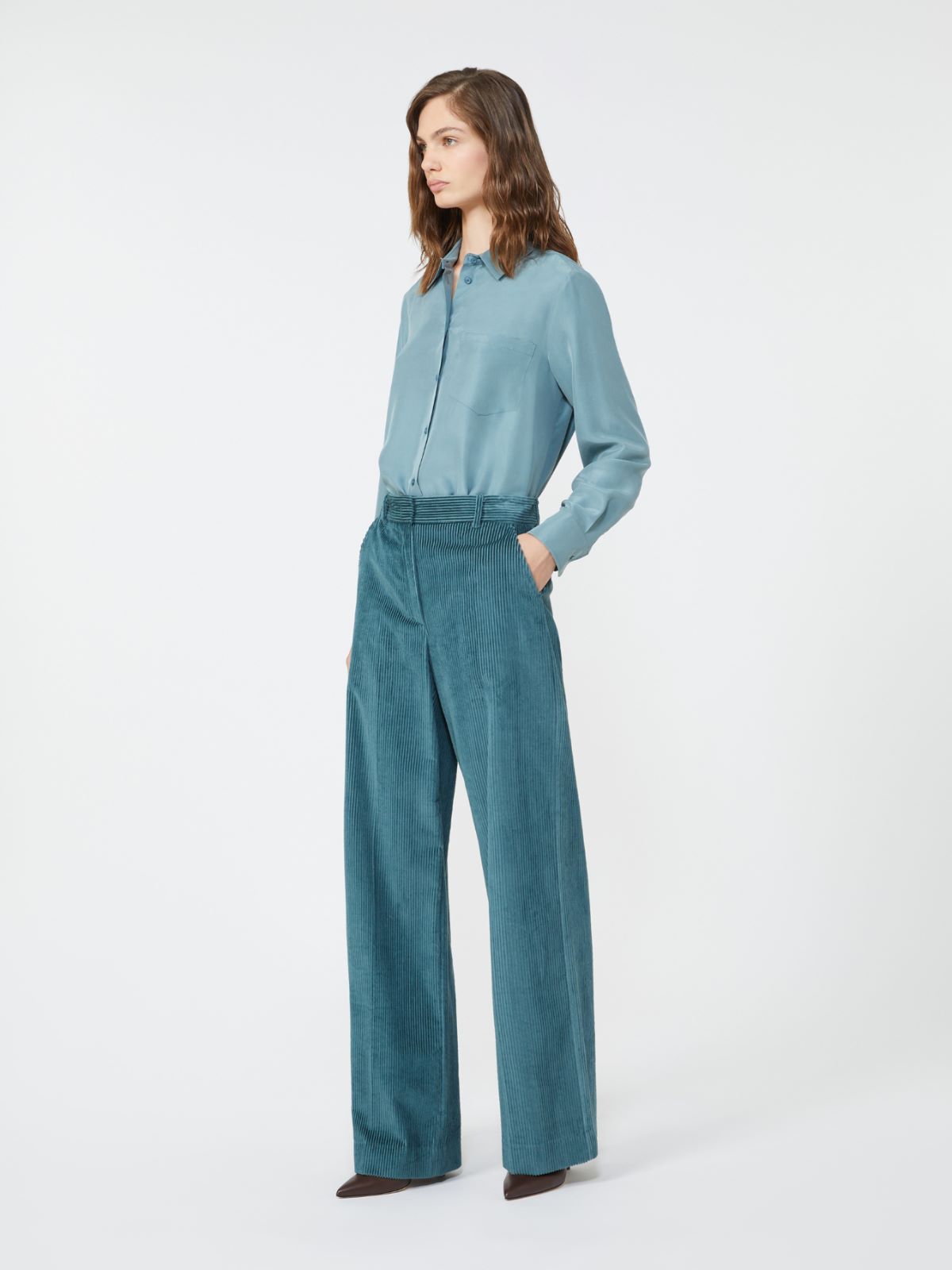 Washed silk shirt - LIGHT BLUE - Weekend
