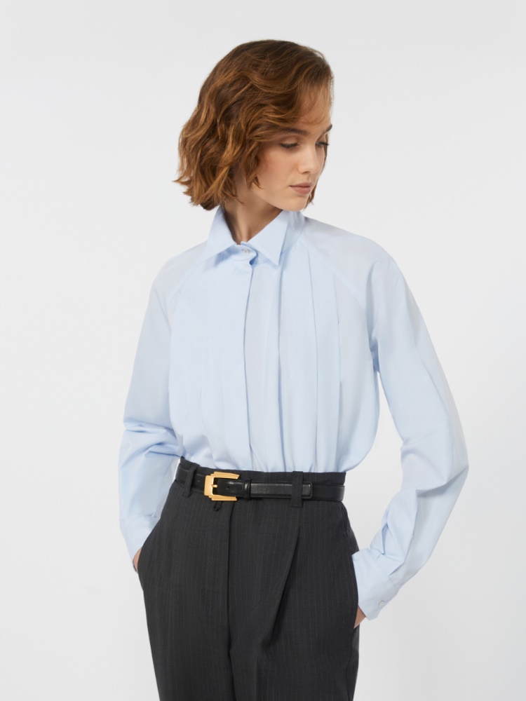 Cotton poplin shirt - LIGHT BLUE - Weekend